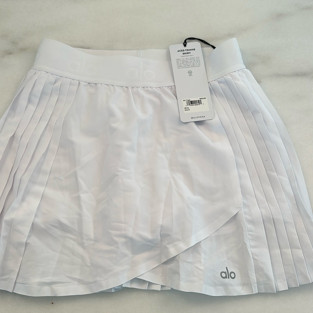 ALO Yoga White Mini Skirt